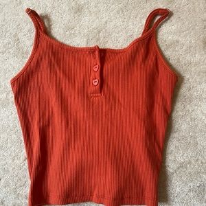 Forever 21 Red Hearts Cami Top